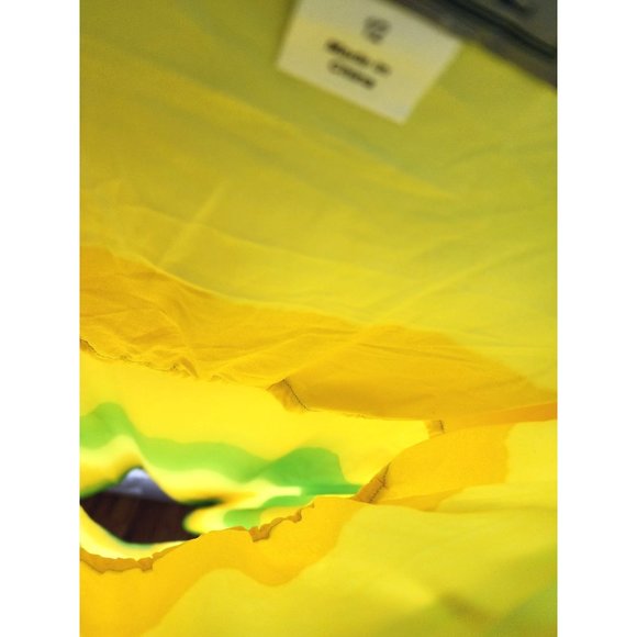 Club Style Yellow Lime Green Nightgown Dress - Size 12, Stretchy and Comfortable - Picture 11 of 15